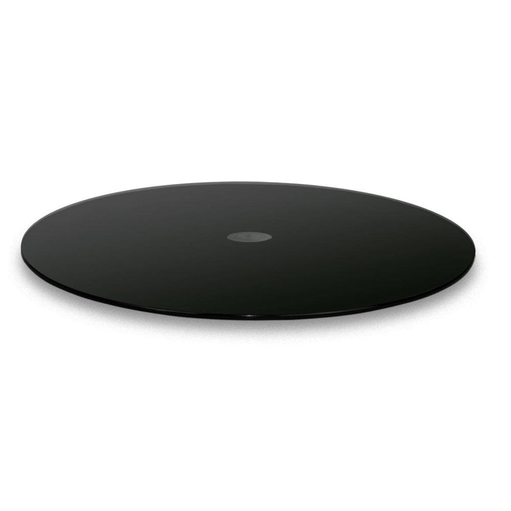 Prato Giratório Vidro Temperado Adesivado Black 55 X 8Mm