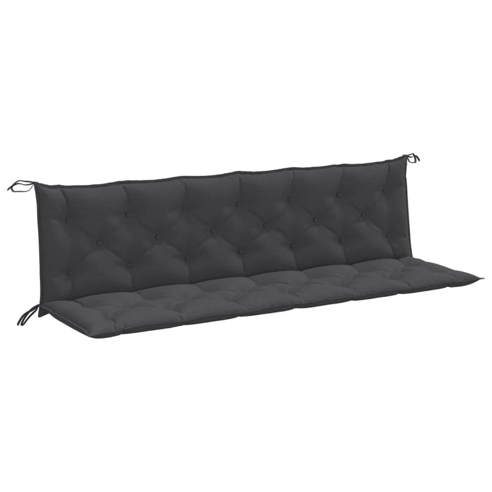 Almofadas de banco de jardim vidaXL Melange Antracite 2 unidades