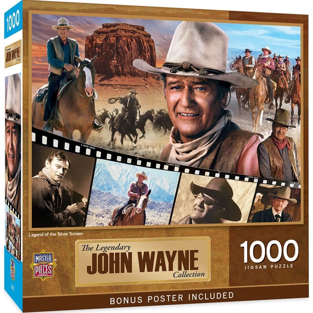 Obras-primas do quebra-cabeça John Wayne Legend 1000 peças