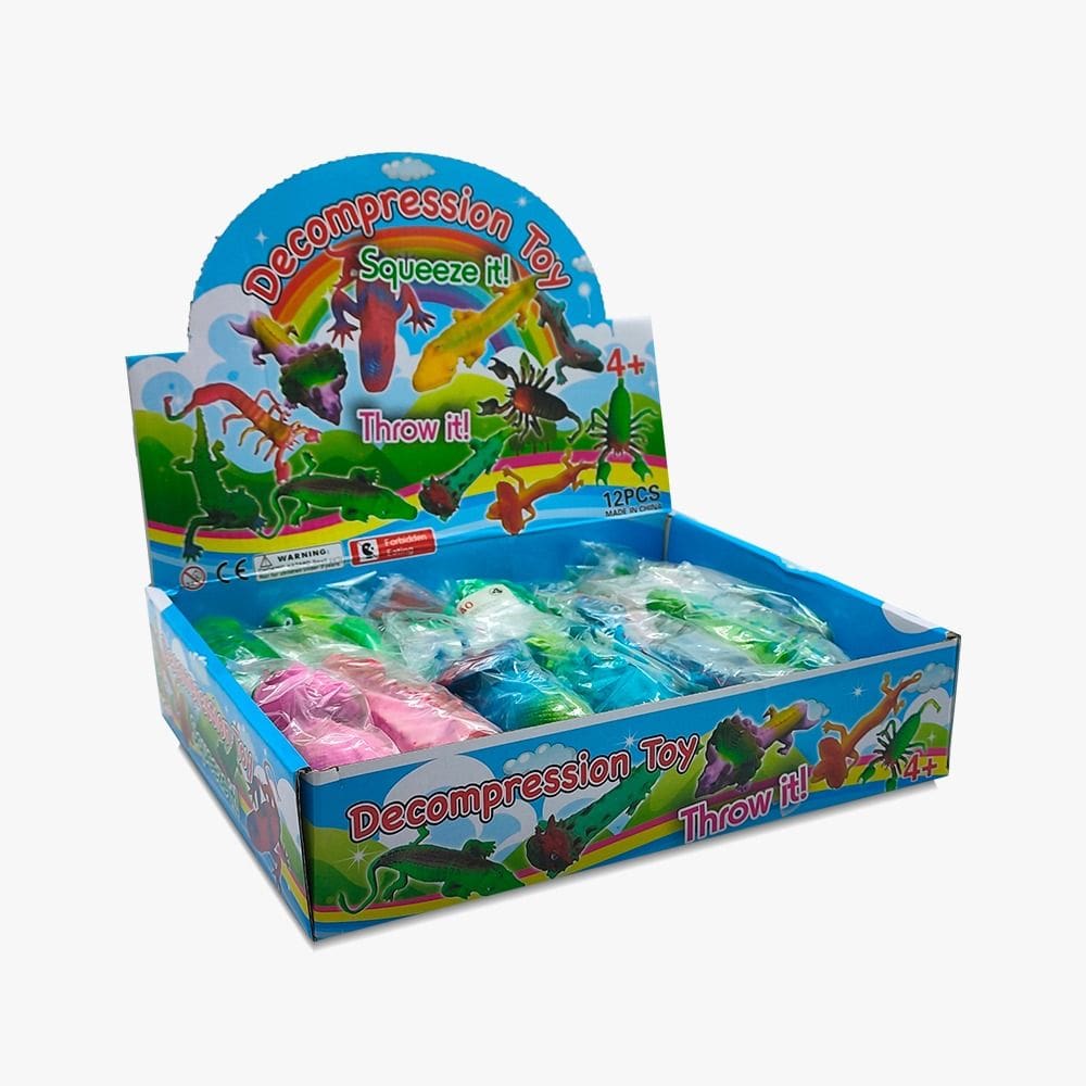 COLOR REPTILES - repteis de - display 12 unid
