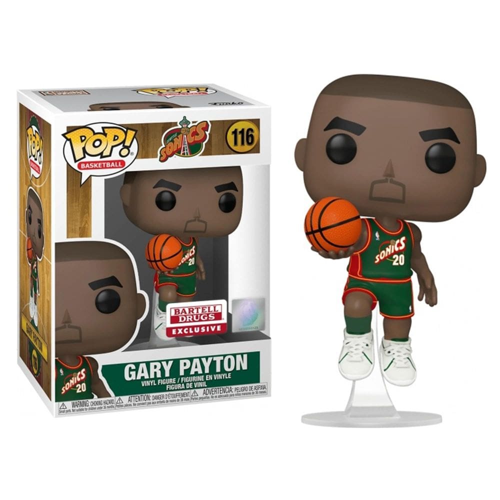Boneco de vinil Funko NBA POP Gary Payton 96 Sonics Road 9,5 cm