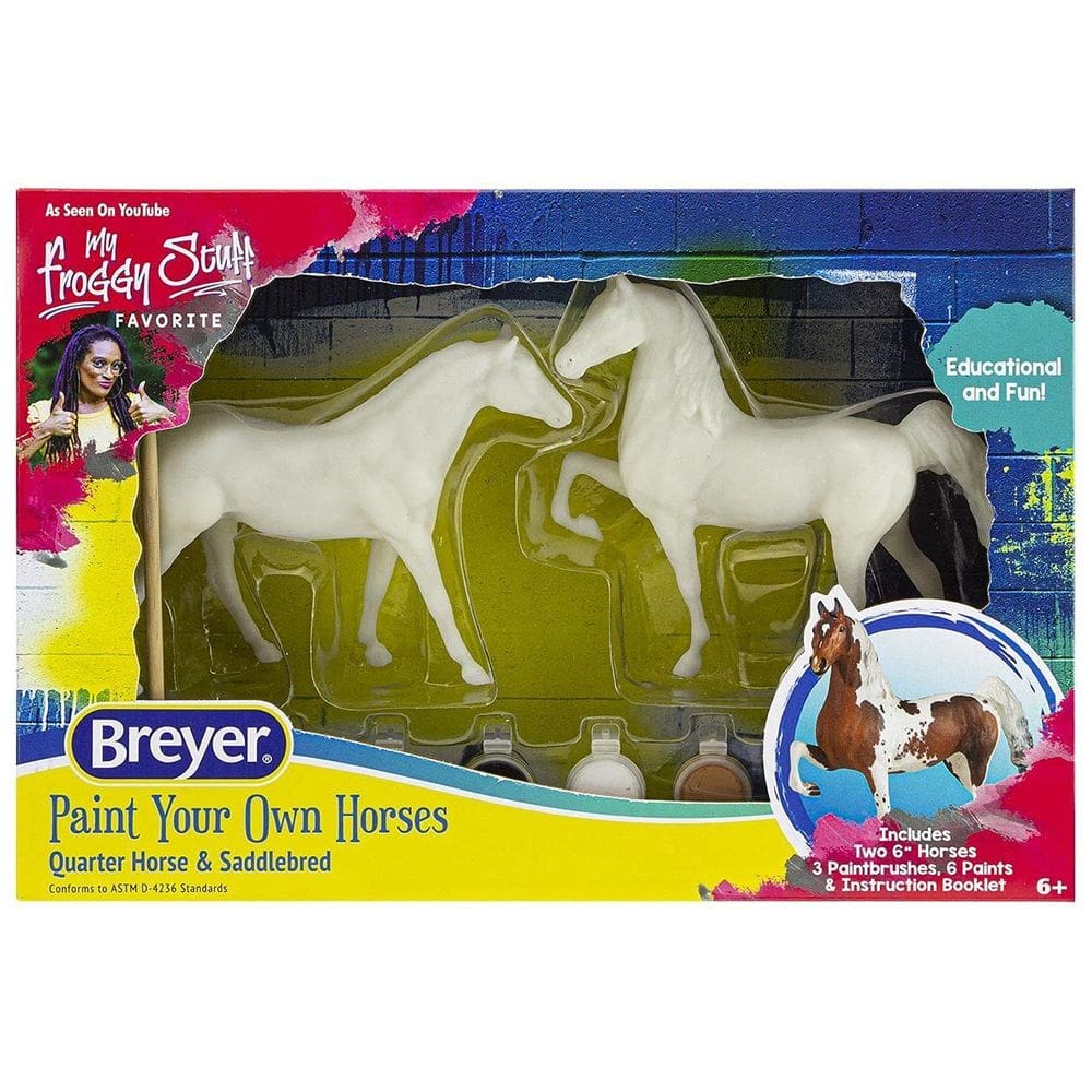 Pinte seu próprio conjunto de cavalos Breyer Horses Quarter & Saddlebred