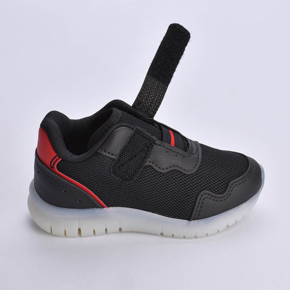 TENIS KIDY LIGHT FUN PRETO/VERMELHO Kidy