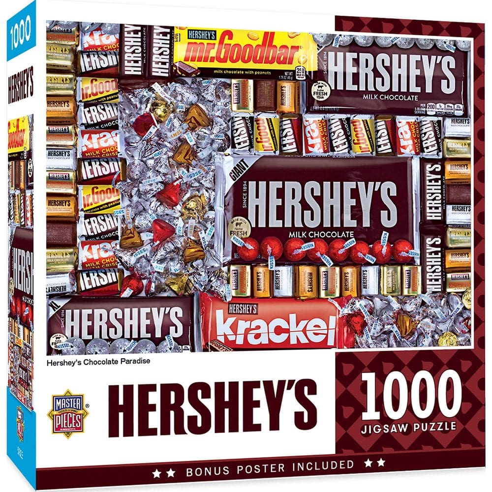 Obras-primas do quebra-cabeça Hershey`s Chocolate Paradise