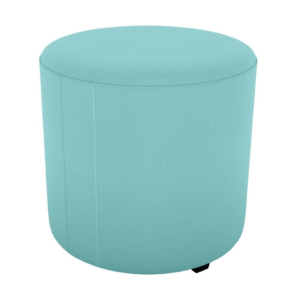 Puff Redondo Decorativo Copenhage 43cm Veludo Milani