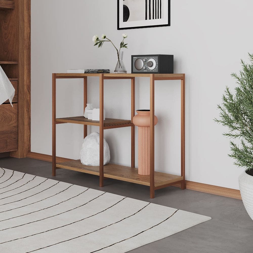 Aparador Industrial Artesania Cobre e Imbuia 95cm