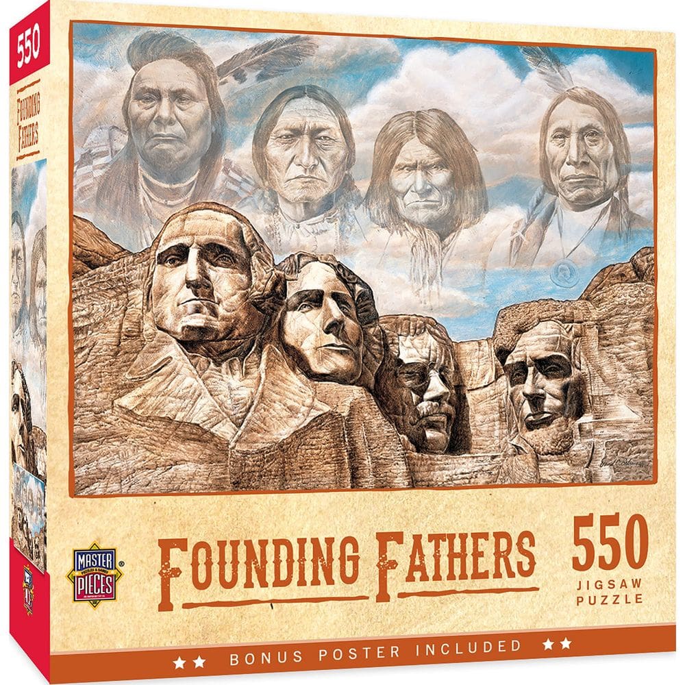 Obras-primas do quebra-cabeça Founding Fathers 550 peças