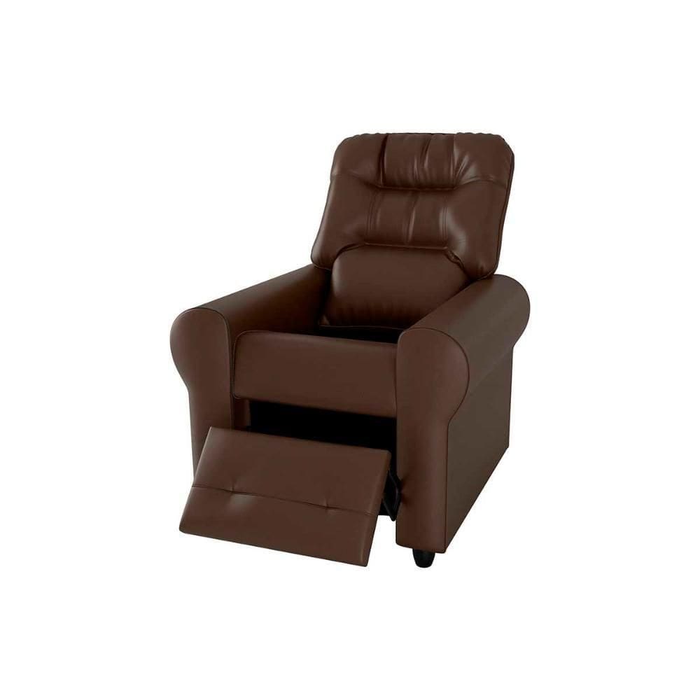 Poltrona Do Papai Reclinável Clio Matrix Sintetico Marrom