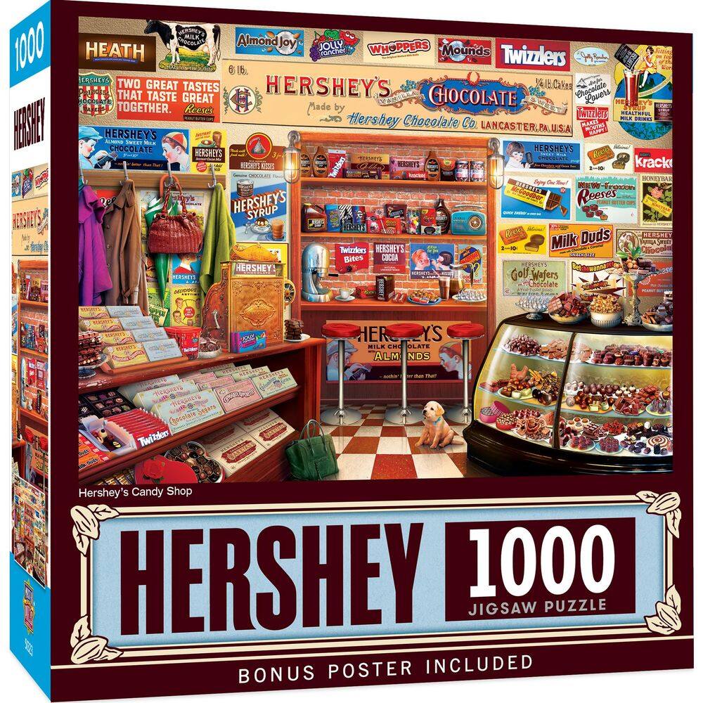 Obras-primas do quebra-cabeça Hershey`s Candy Shop 1000 peças