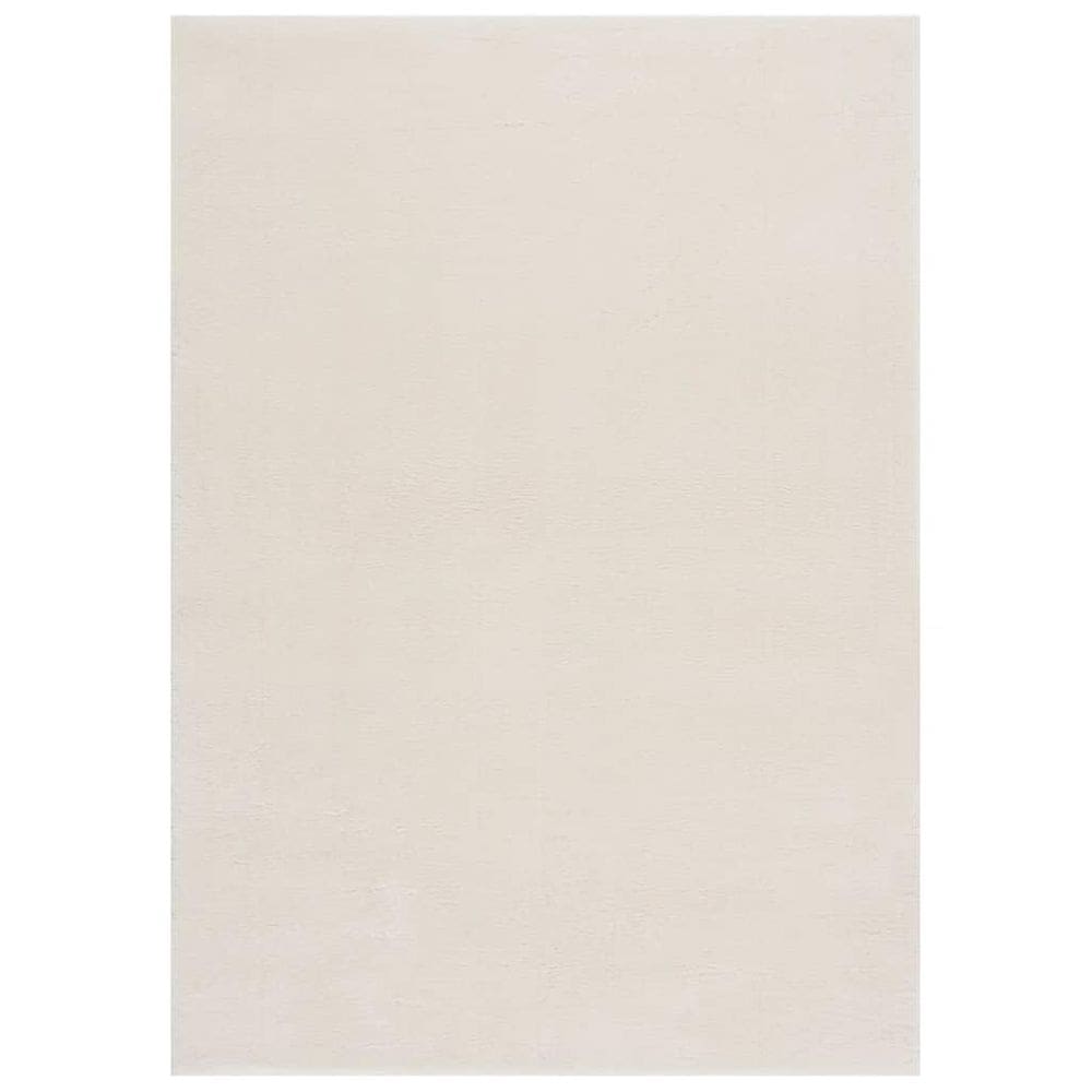 Tapete Shaggy VidaXL Retangular 200x270cm Poliéster Creme Branco