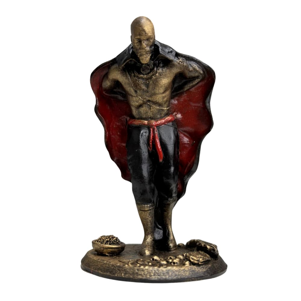 Escultura Exu Marabô Postura de Reverência em 14 cm Resina