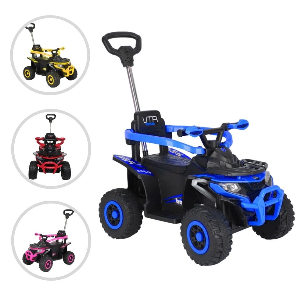 Quadriciclo Infantil C/ Empurrador e Luzes Ride On Maxi Toys