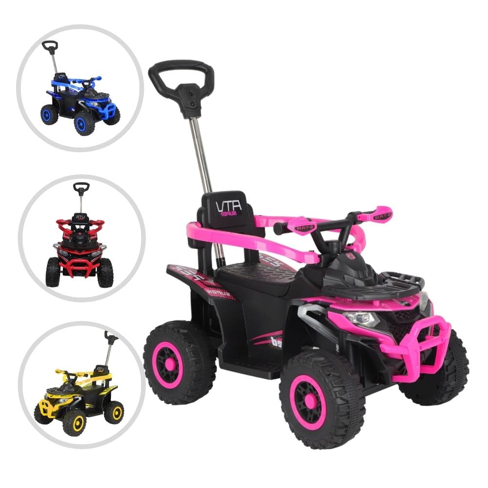 Quadriciclo Infantil C/ Empurrador e Luzes Ride On Maxi Toys