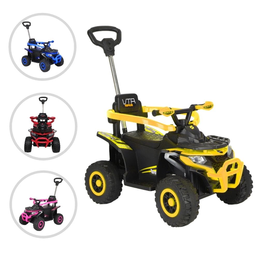 Quadriciclo Infantil C/ Empurrador e Luzes Ride On Maxi Toys