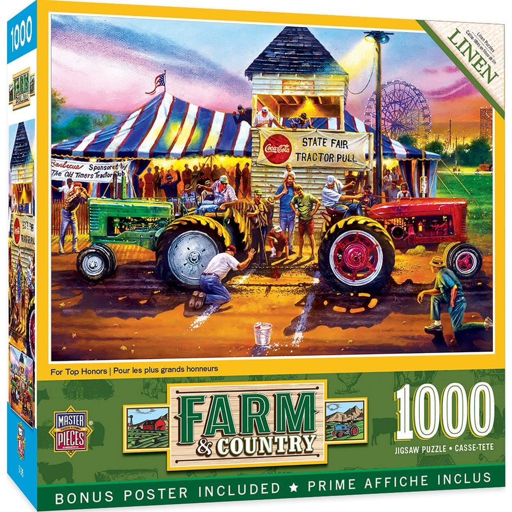 Obras-primas do quebra-cabeça Top Honors 1000 Pieces