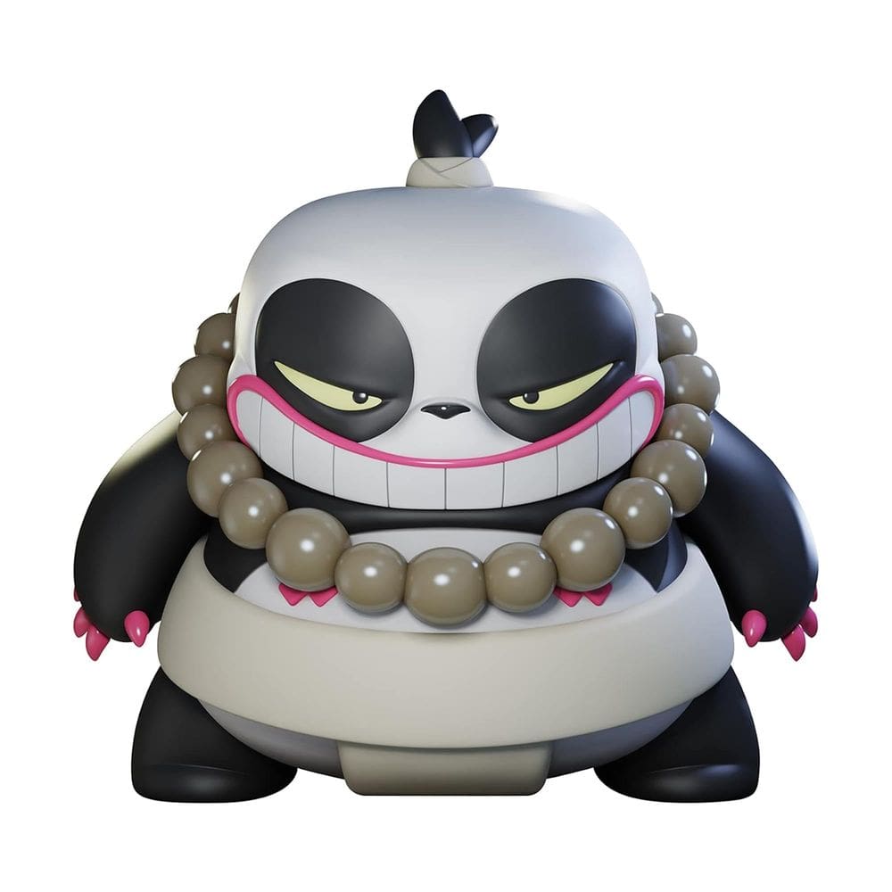 Boneco de vinil artístico QMx Ozeki Panda Qrew preto e branco