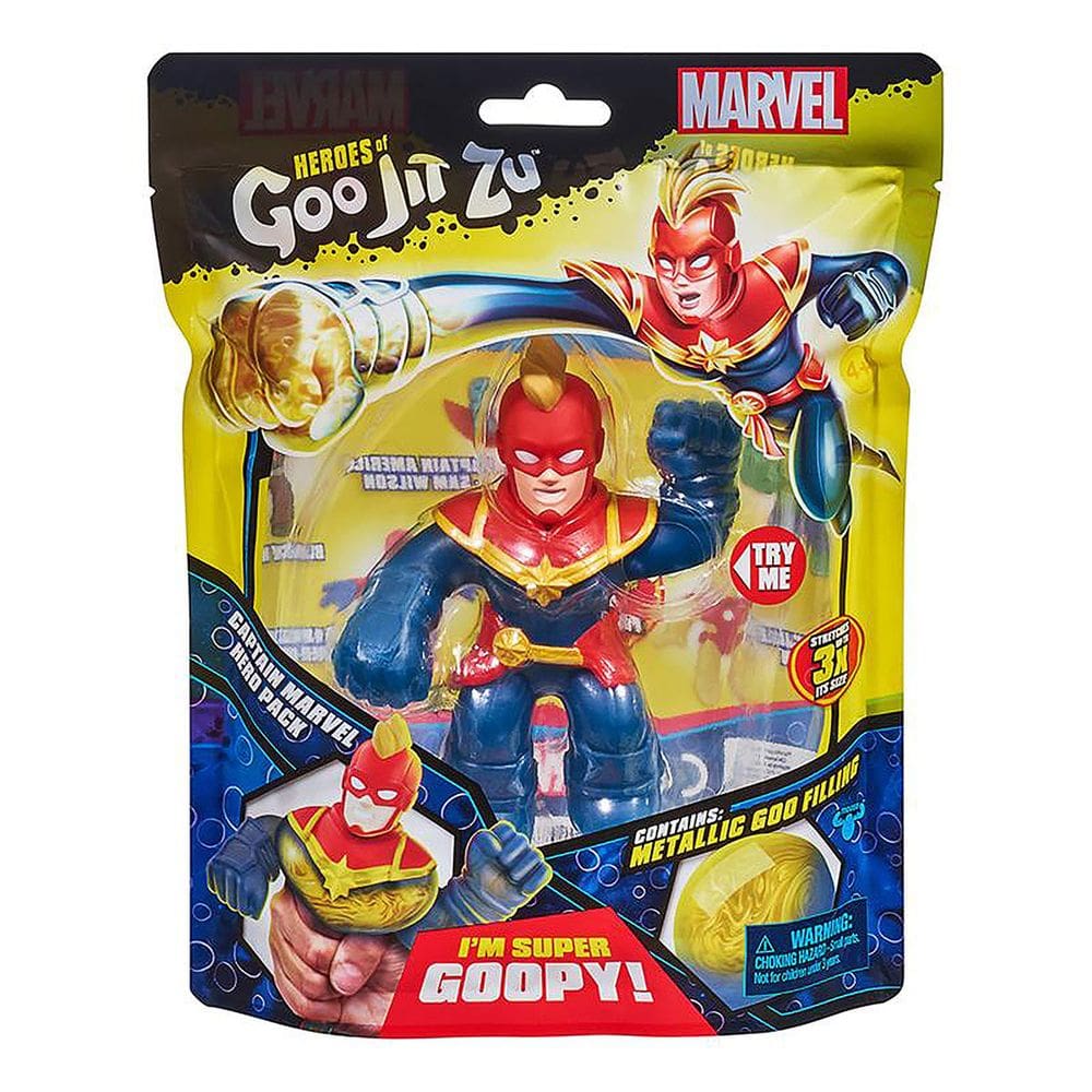 1 Boneco - Capitã Marvel - Goo Jit Zu