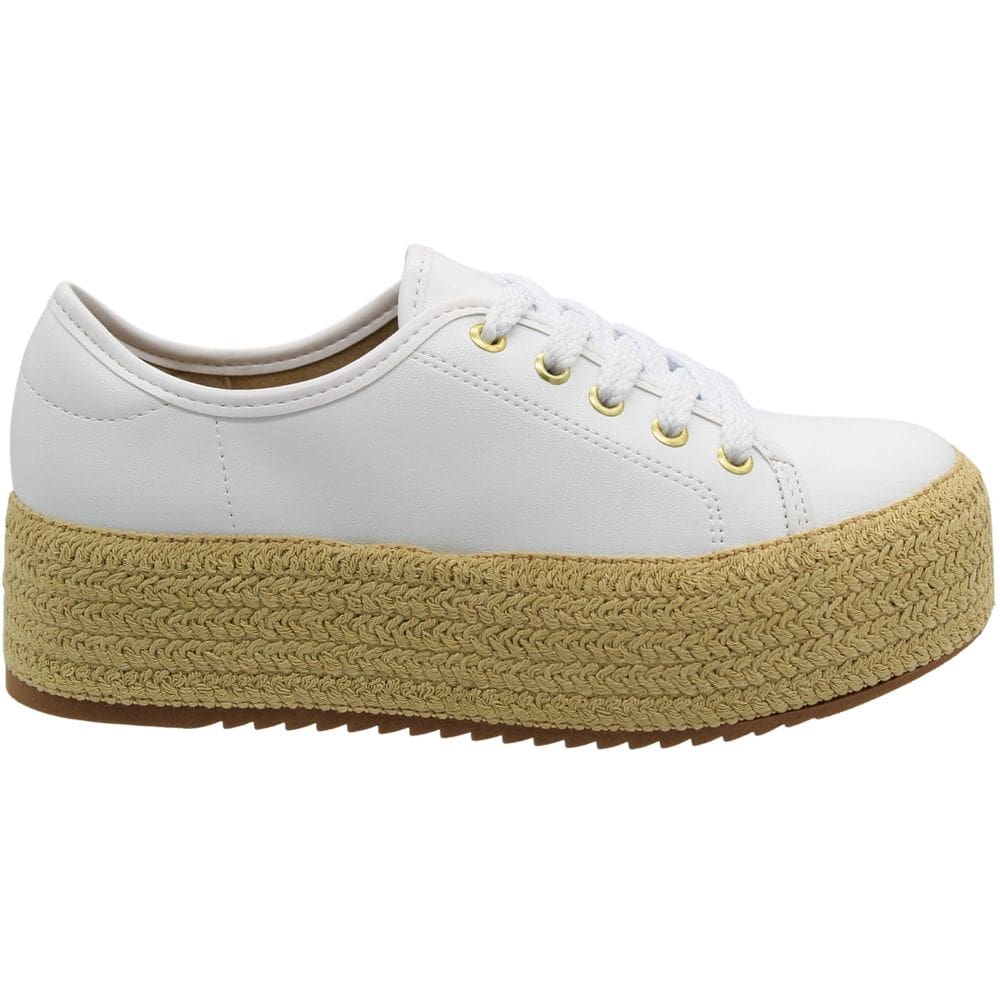 Tênis Casual Beira Rio Solado Elevado Tramado Feminino