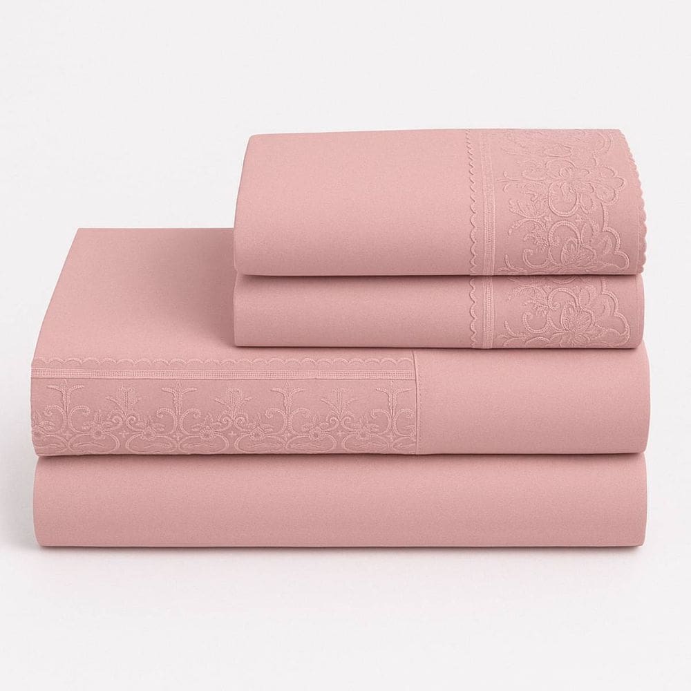 Jogo Cama Queen 4 Peças Bordado Inglês Exclusive