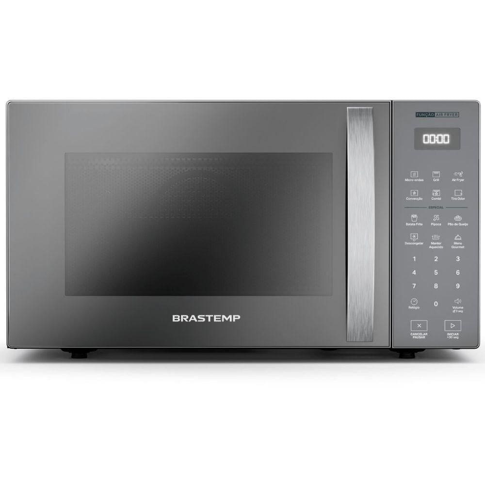 Micro-ondas Brastemp Bancada 29LAir Fryer Cinza 110VBMC29ARANA
