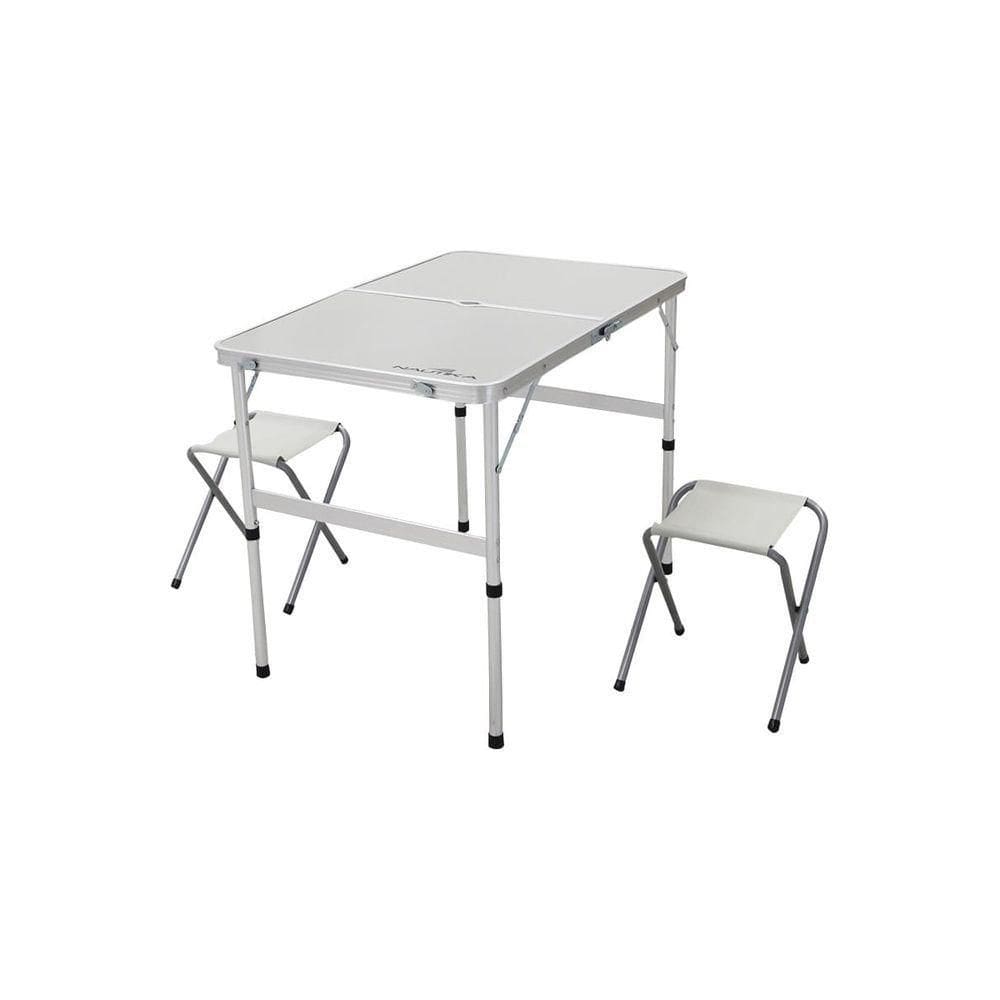 Conjunto De Mesa E Banquetas Dobrável Domo Ntk