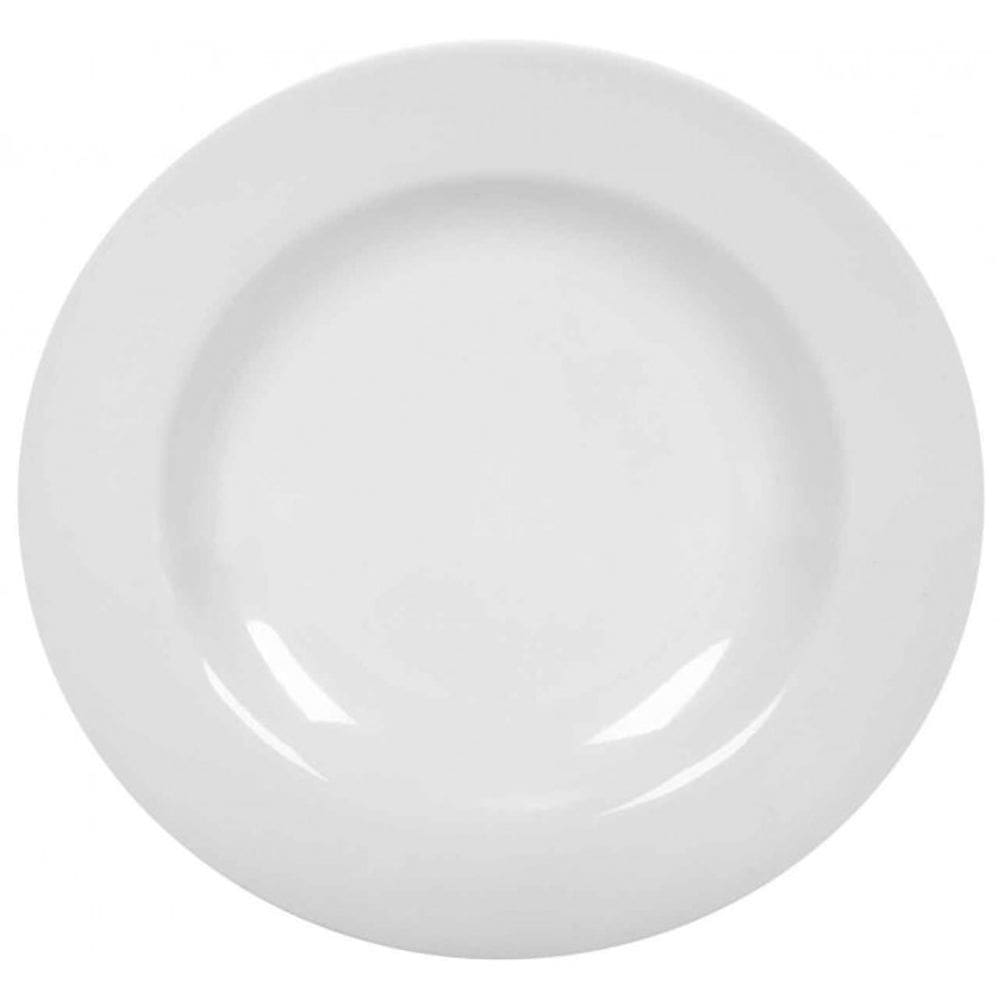 Kit 20 Pratos Melanina Melamina Branco Raso 25cm
