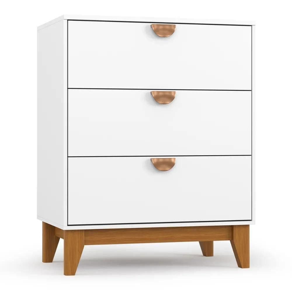 Comoda Batrol Magia 3 Gavetas Branco
