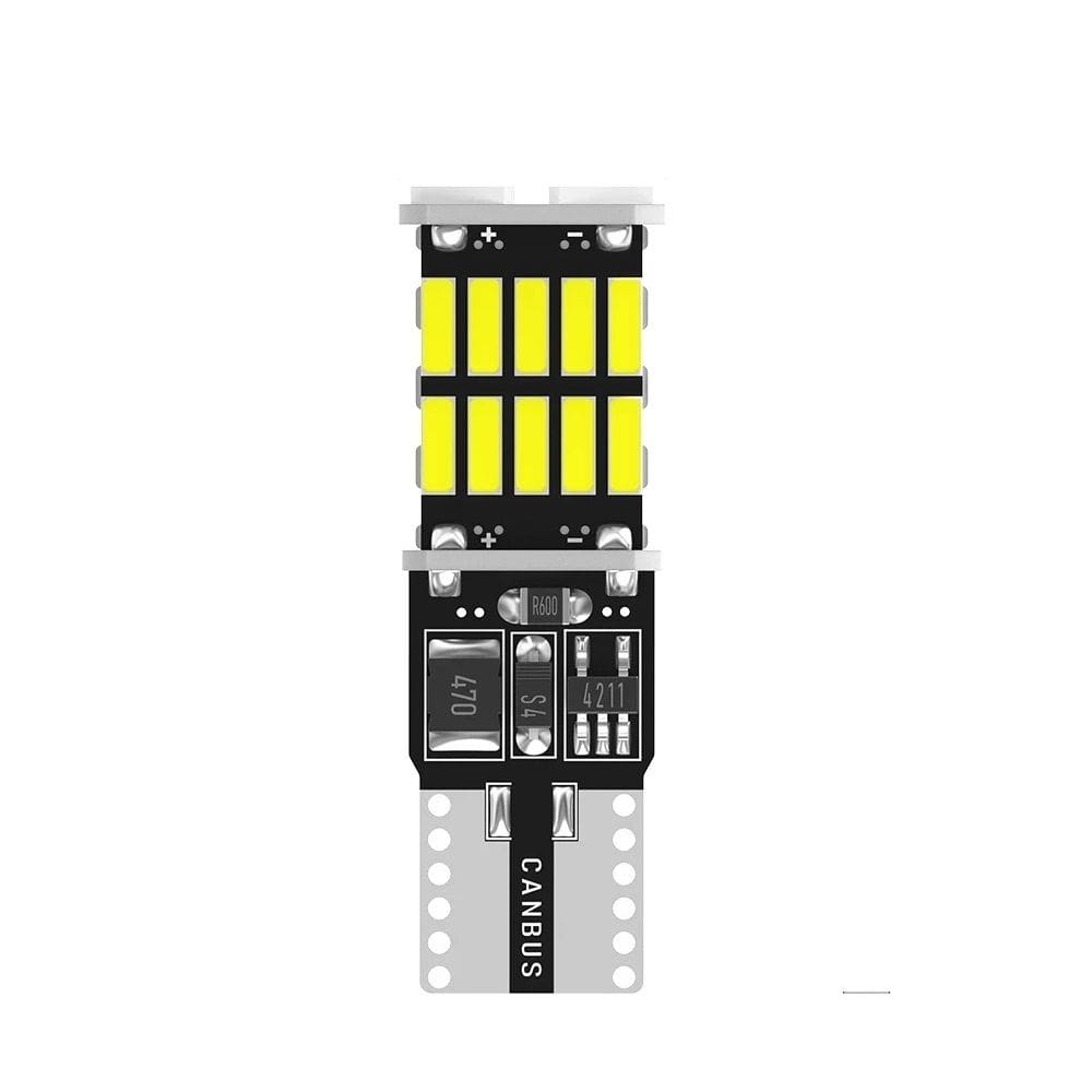 Lâmpada LED Veicular Automotiva T10 W5W Pingo 26 SMD CANBus Carro Luz Forte Farol Lanterna Placa