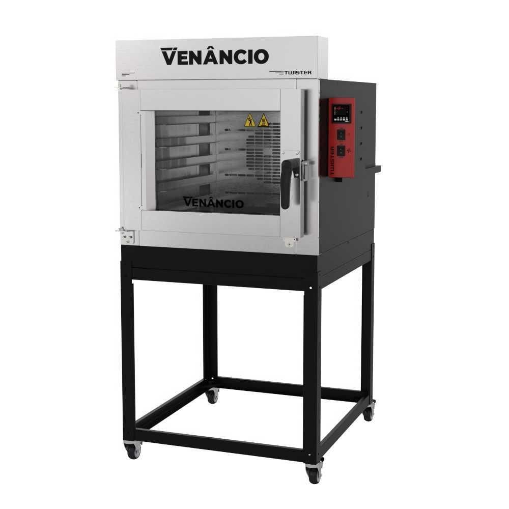 Forno Turbo Elétrico Twister 5 Esteiras Externo e Interno Aço Carbono FVT5E Trifásico 380V - Venâncio