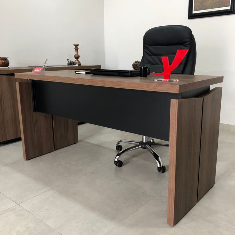Mesa Artany Operacional 1450 - Y37 - Nogal/Preto 6150