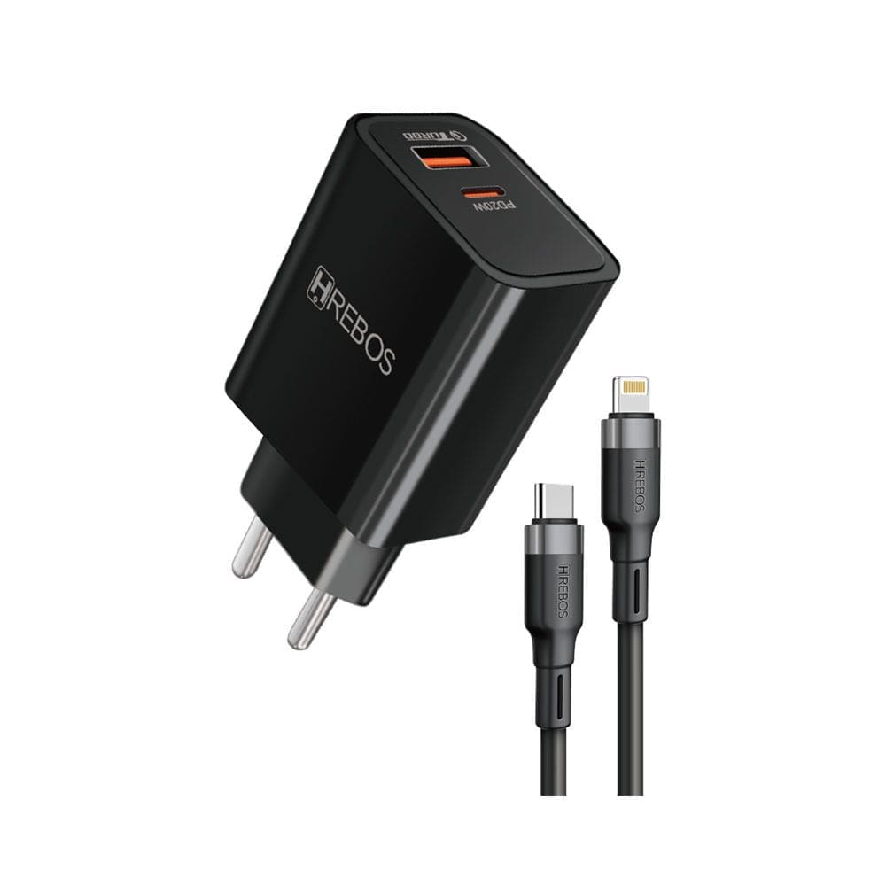 Carregador De Parede Hrebos Power Turbo 20w Com Cabo Lghtn