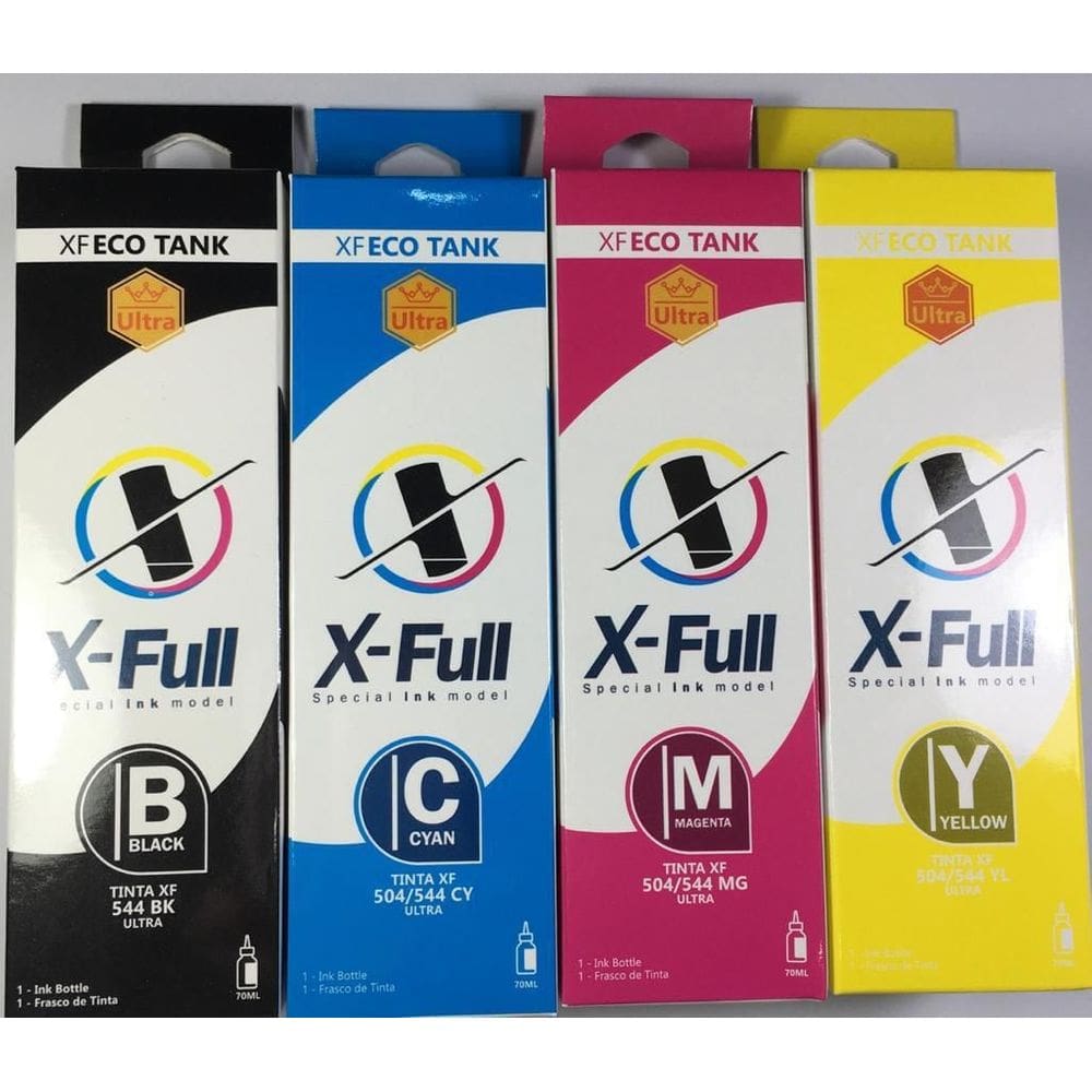 Refil de Tintas Para Epson XF 504/ 544 – COMPATÍVEL – TODAS AS CORES (COMBO)