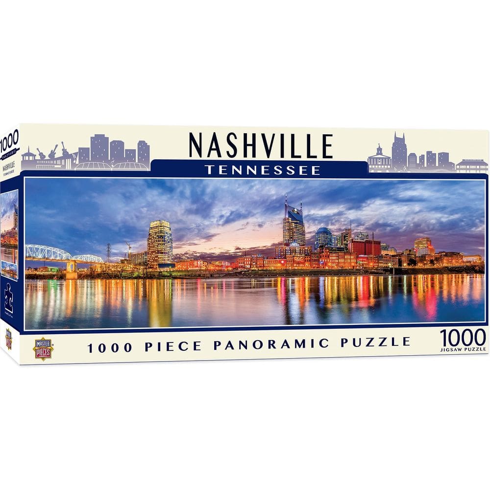 Obras-primas do quebra-cabeça Nashville Skyline 1000 peças