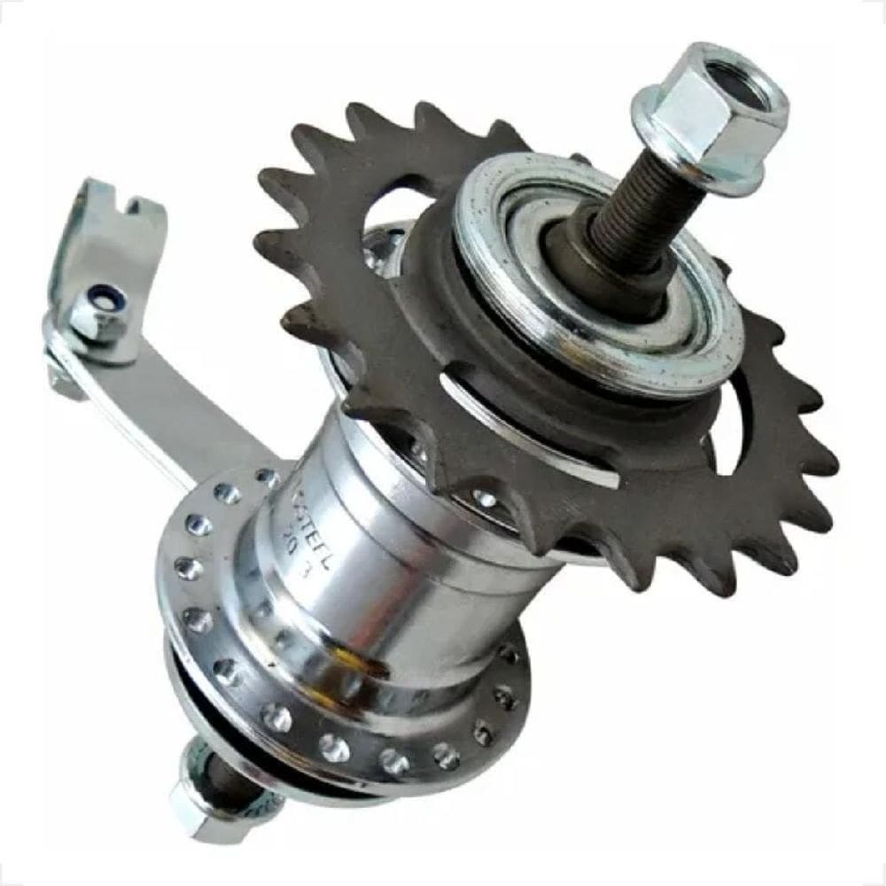 Cubo Traseiro Freio de pé Contra Pedal Bike Velosteel Catraca 20 dentes Monark Caloi Tropical