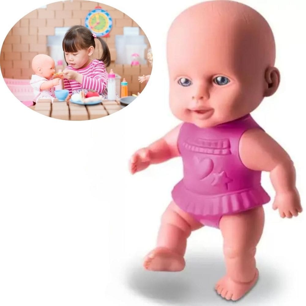 Brinquedo Boneca Petit Pelúcia Criança Presente Aniversário