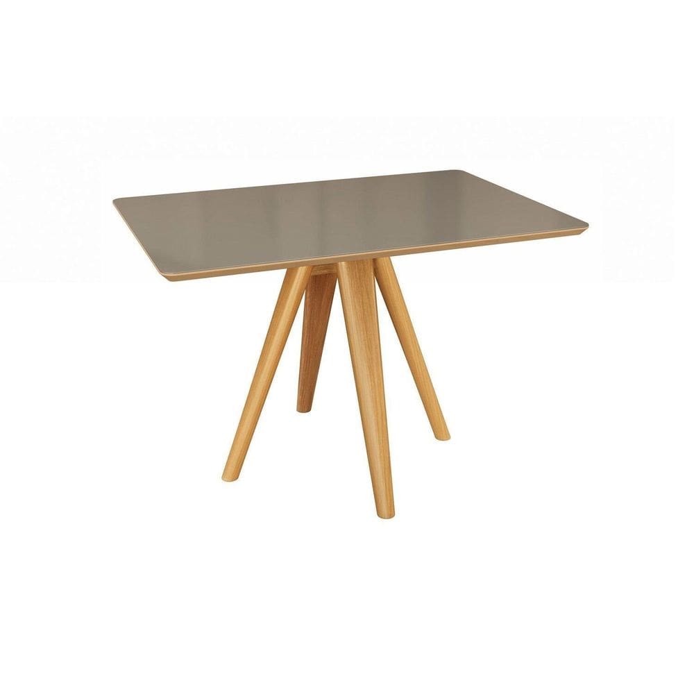 Mesa Duna para Sala de Jantar Premium Freijó / Bronze