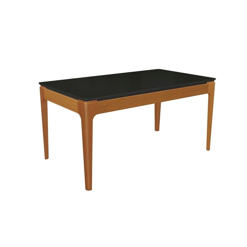 Mesa Mira para Sala de Jantar Premium Preto Fosco