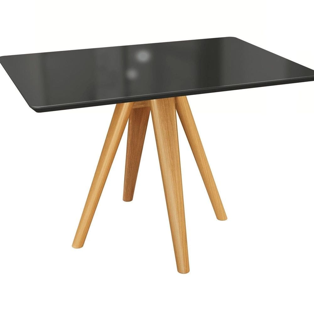 Mesa Duna para Sala de Jantar Premium Preto Fosco