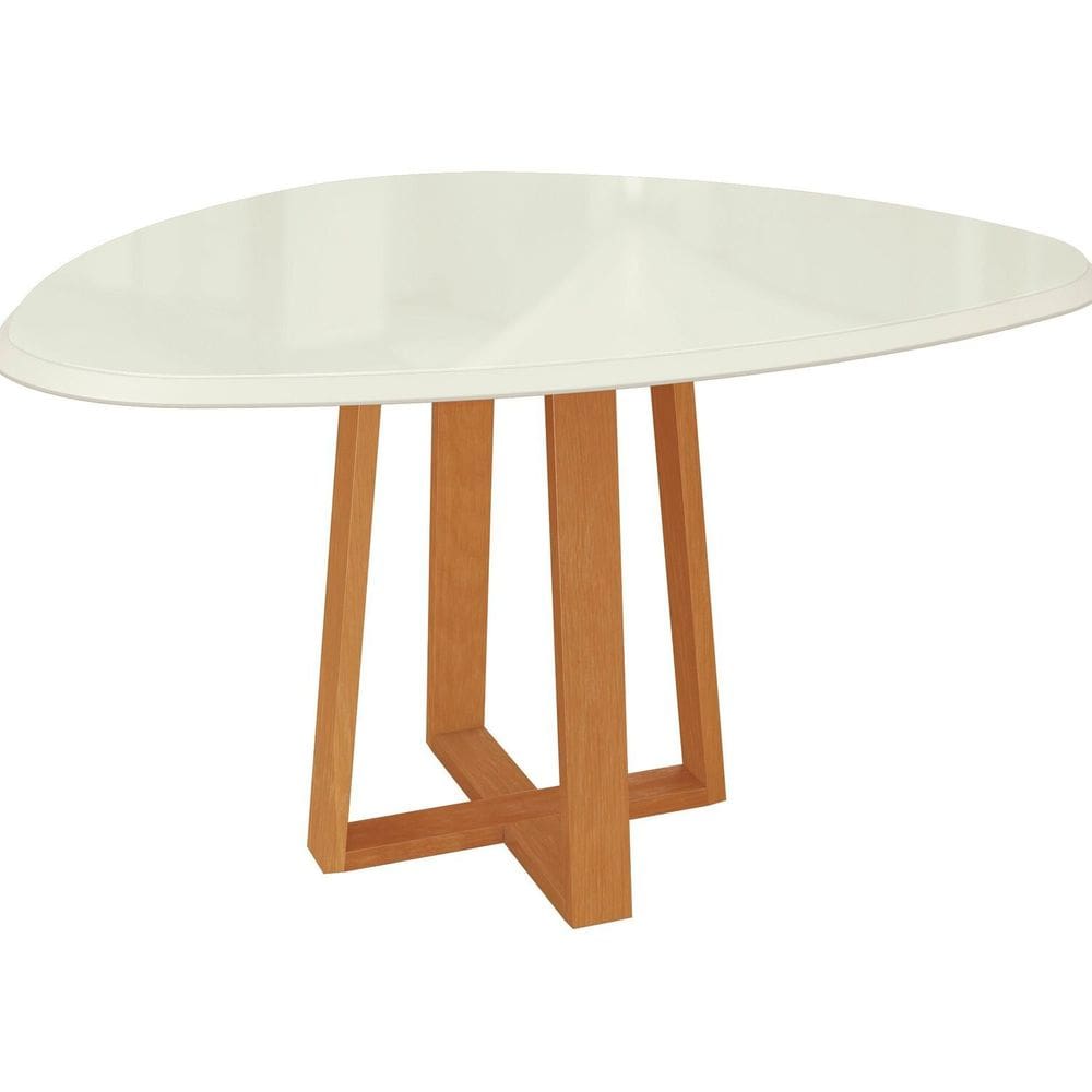 Mesa Mira para Sala de Jantar Premium Off White