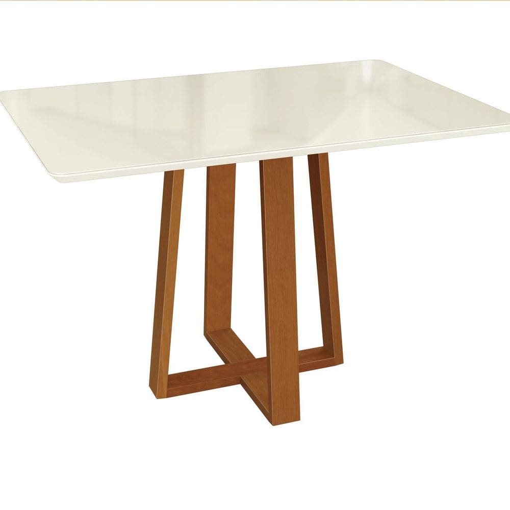 Mesa Mira para Sala de Jantar Premium Off White
