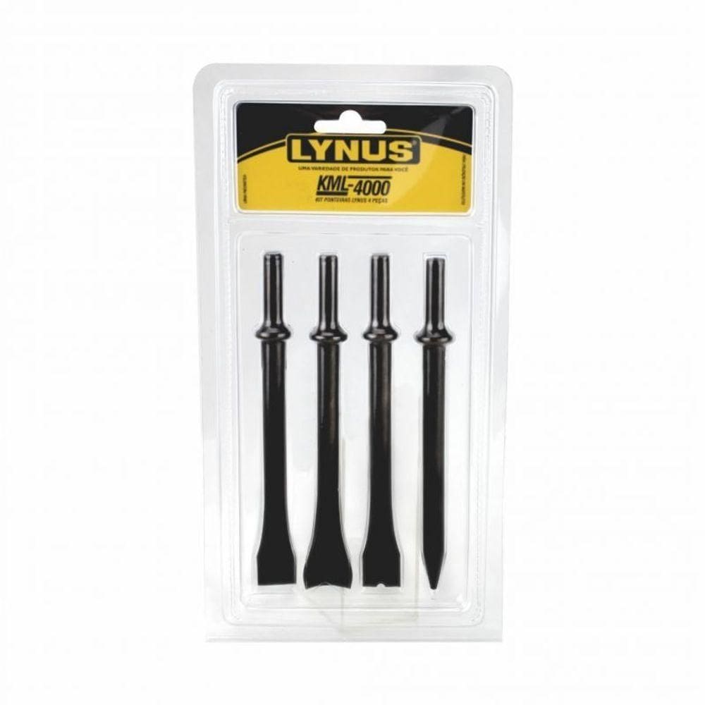 Kit Ponteiras Pneumática Com 4 Peças Kml-4000 Lynus