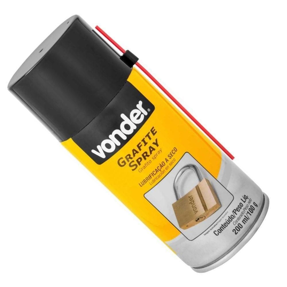 Grafite Em Spray 200ml-100g Sem óleo Vonder