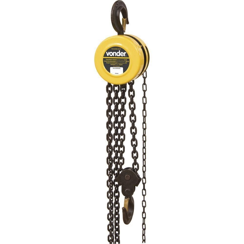 Talha Manual 3,0 Ton Elev 5,0 M Vonder