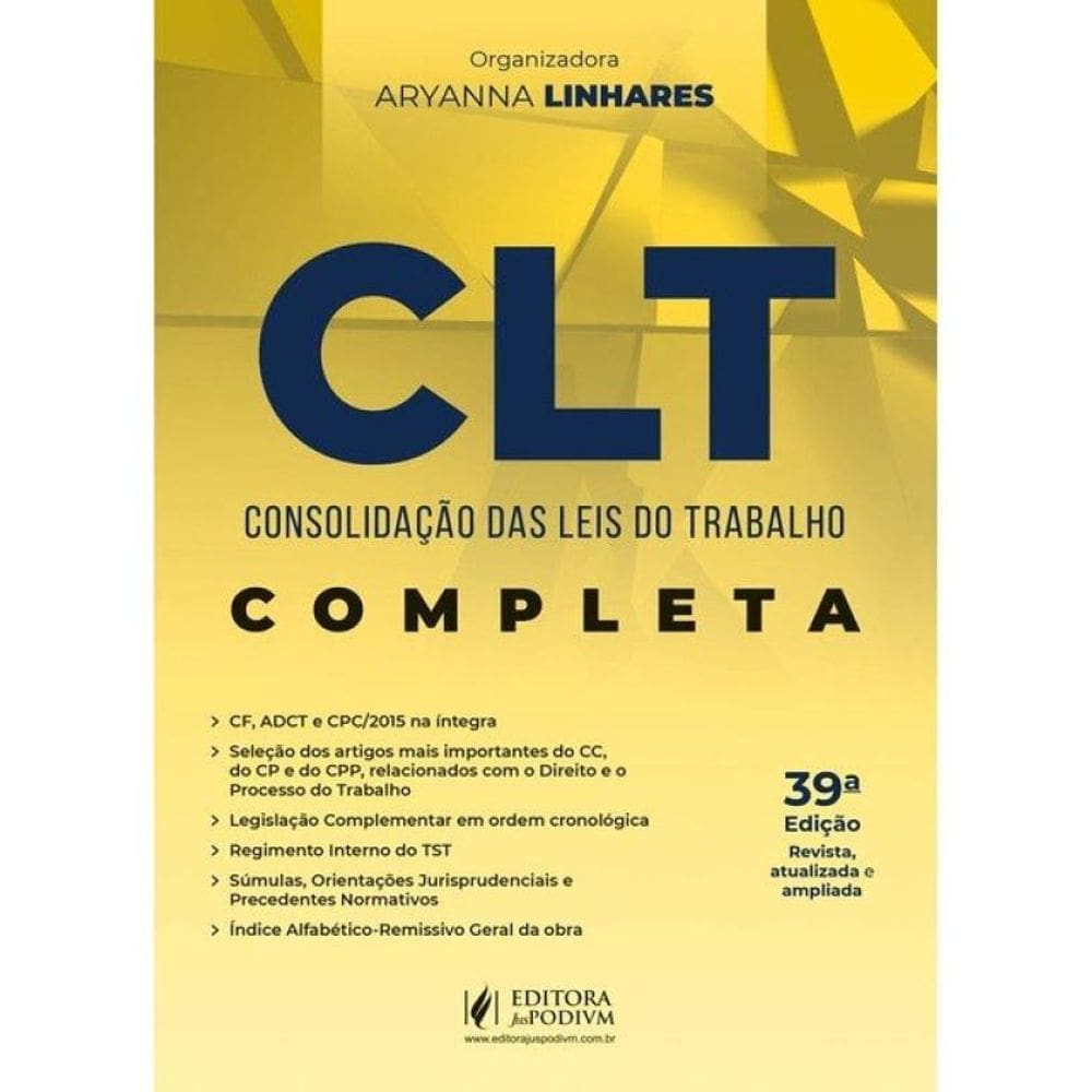 Clt - Consolidação Das Leis Do Trabalho - 44º Exame De Ordem - 2025