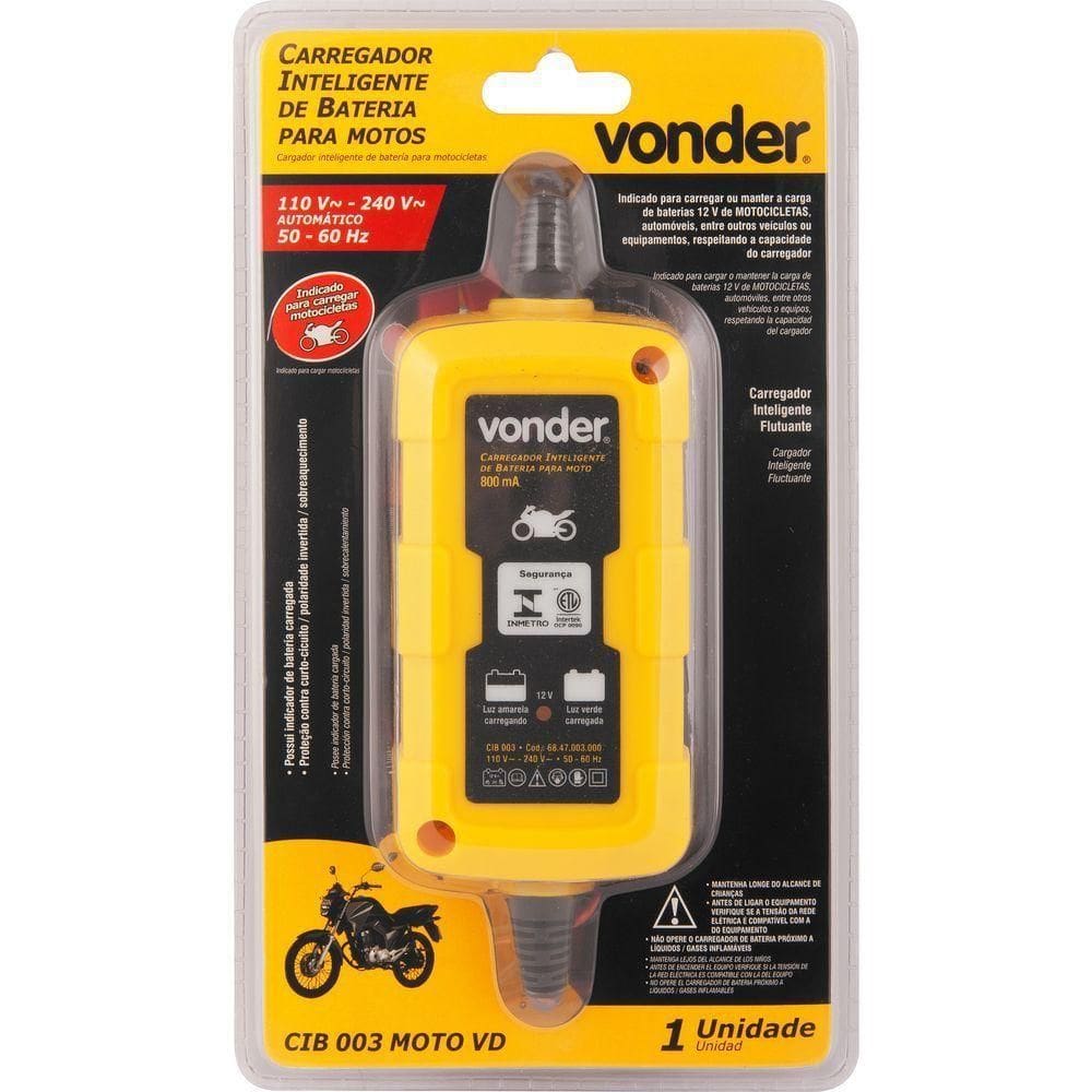 Carregador Inteligente De Bateria ~ - ~ Moto Cib 003 110V 220V