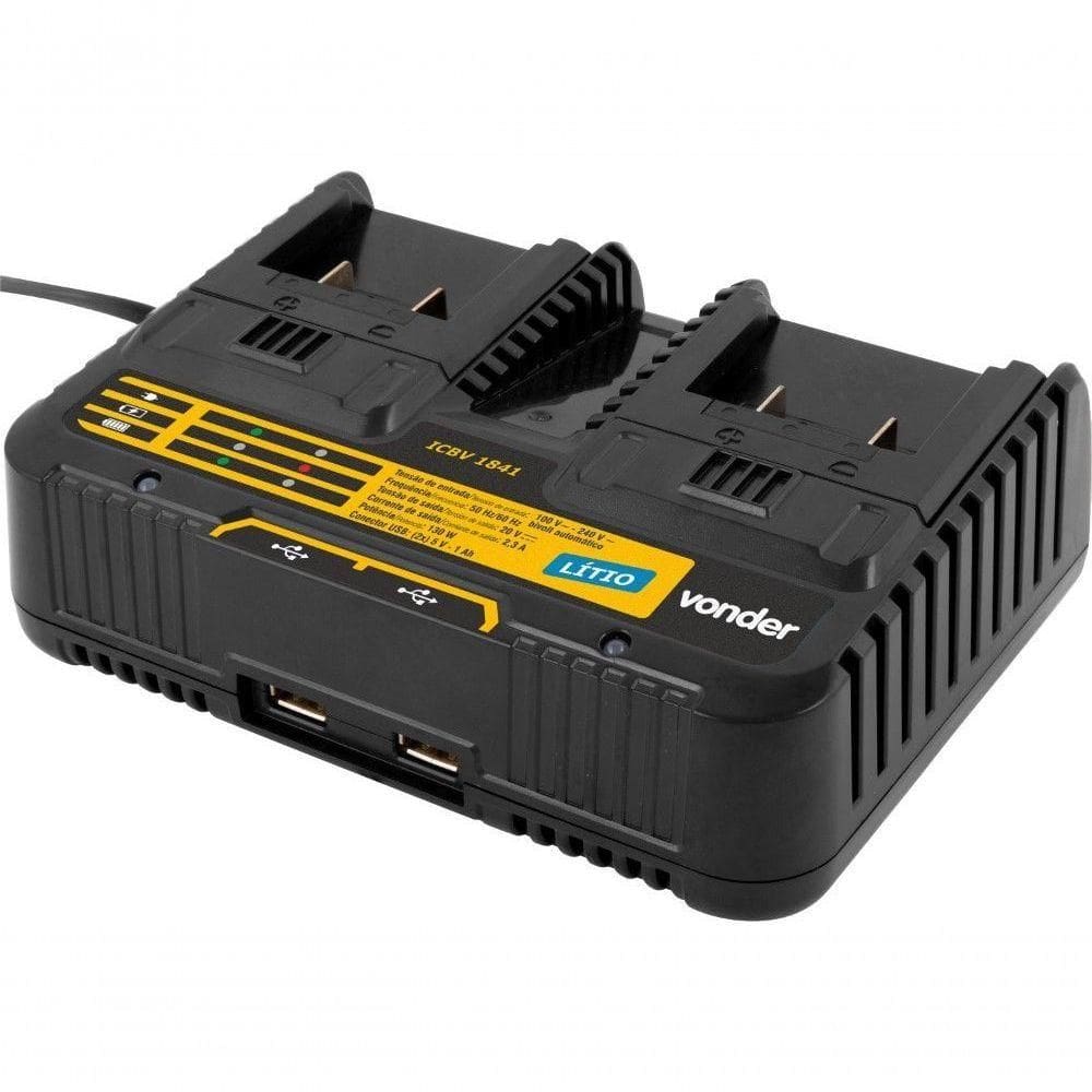 Carregador De Bateria Duplo 18 V Carregamento Convencional Icbv 1841 Vonder