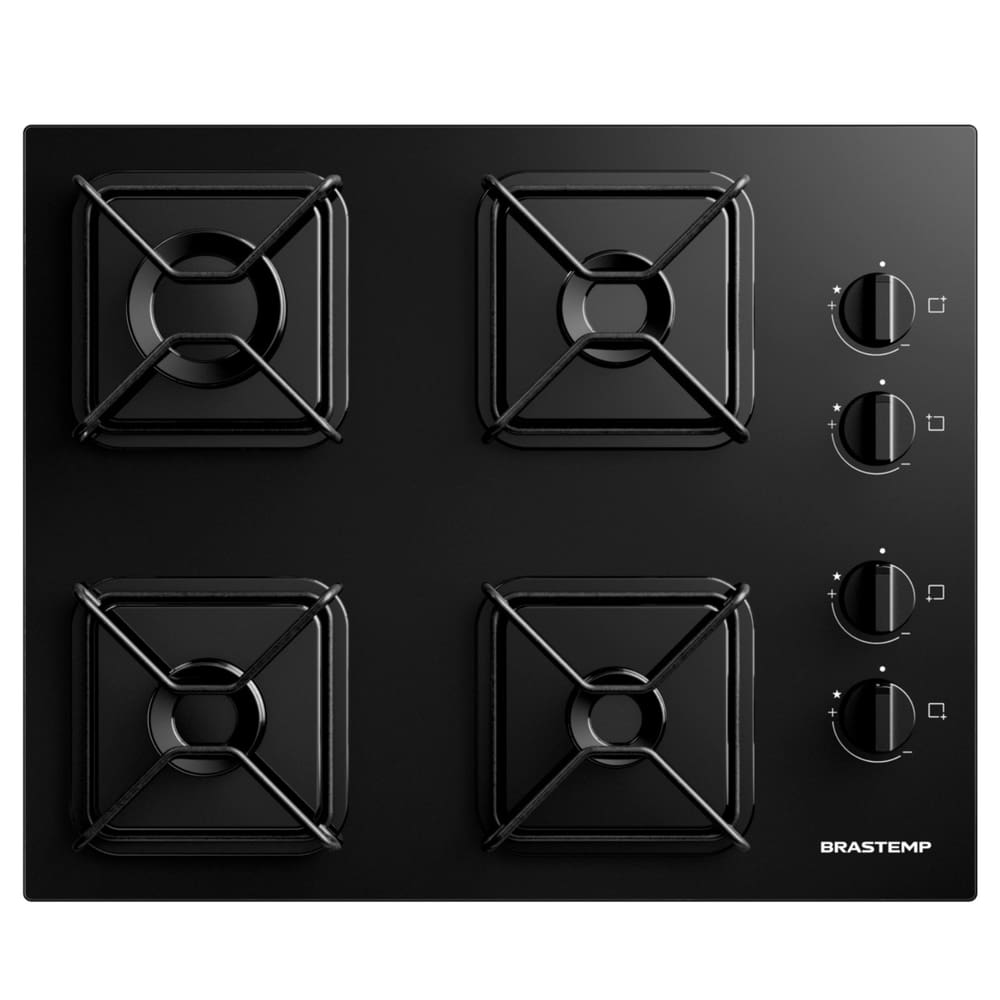 Cooktop 4 Bocas Brastemp com Potência e Design Premium - BDD61BE