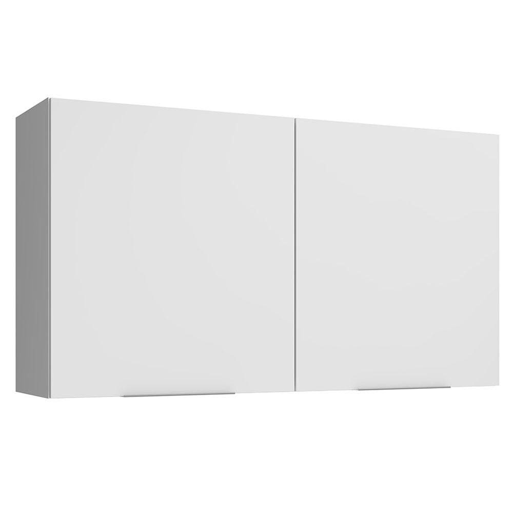 Armário Aéreo para Quarto 120 cm 2 Portas Branco Neo Madesa
