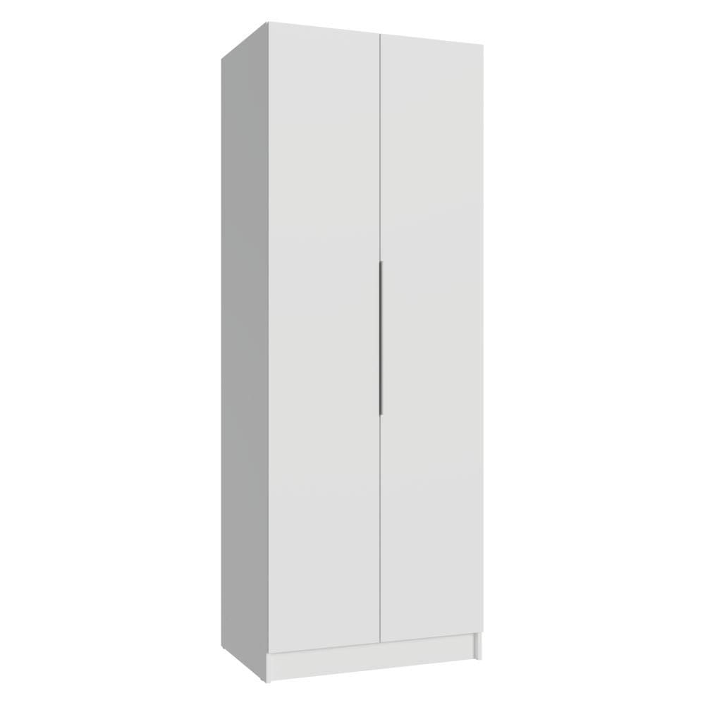 Guarda-Roupa Modulado 2 Portas 4 Prateleiras 1 Cabideiro Branco Neo Madesa