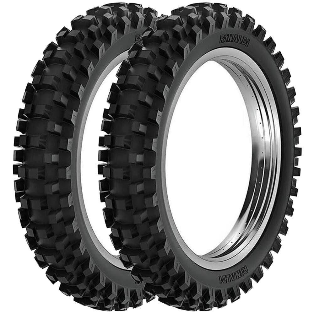 Par Pneu Crf 230 Ttr 230 100/100-18 + 80/100-21 Rw33 Rinaldi